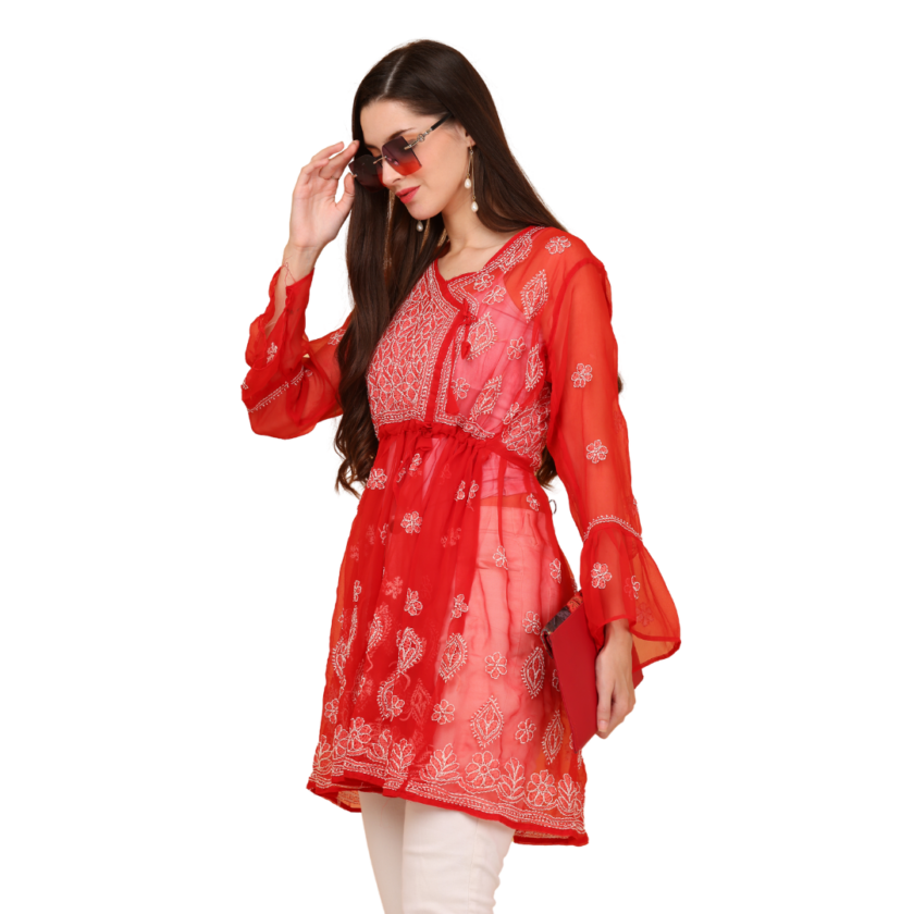 Short Chikankari Kurti - Image 3