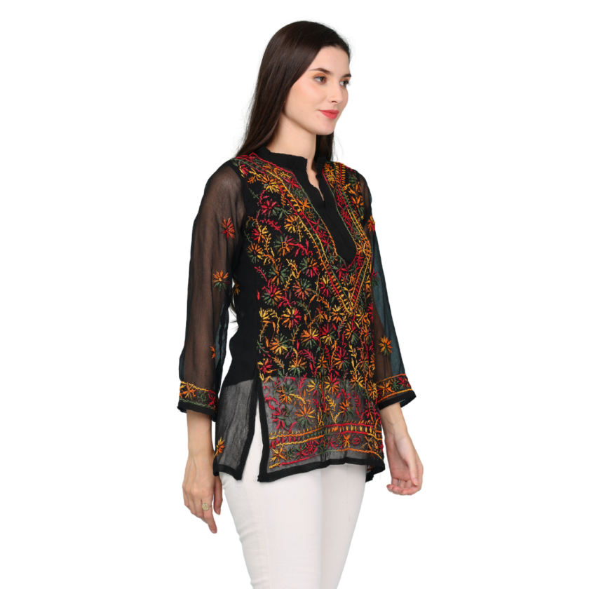 Chikankari Short Kurti - Image 3