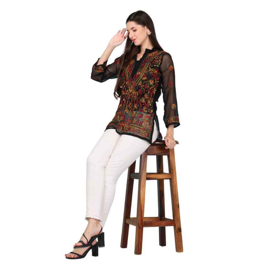Chikankari Short Kurti - Image 4