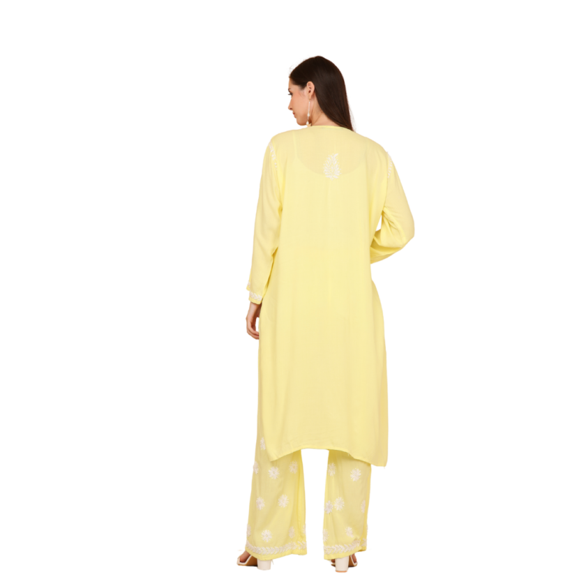 Long Chikankari kurti - Image 3