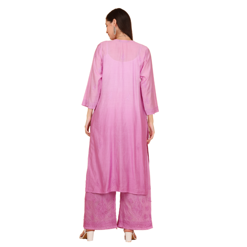 Long Chikankari Kurti - Image 2